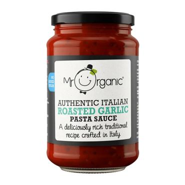 Mr Organic No Added Sugar Authentic Italian Roasted Garlic Pasta Sauce 350G